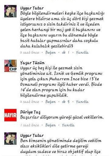 Chp’liler Arasında Muharrem İnce Polemiği