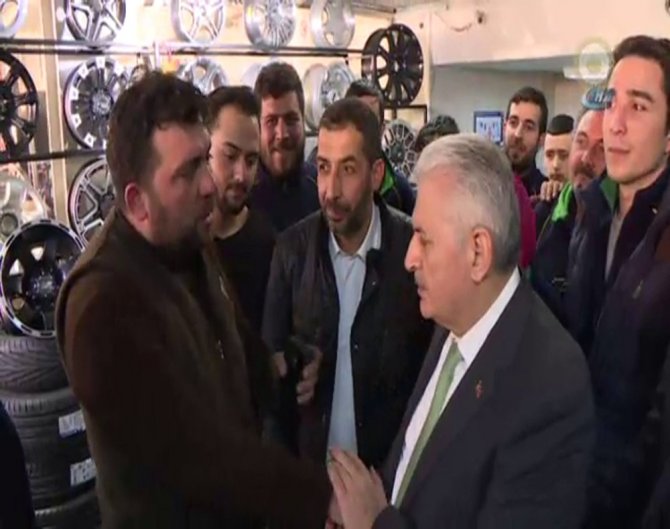 Başbakan Yıldırım Esnaftan "Evet" Yanıtı Aldı