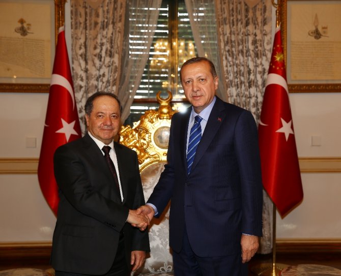 Cumhurbaşkanı Erdoğan Mesut Barzani ’Yi Kabul Etti