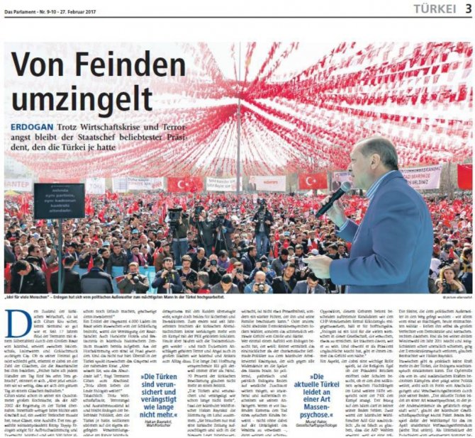 Alman Parlamento Gazetesinde ’Hayır’ Propagandası