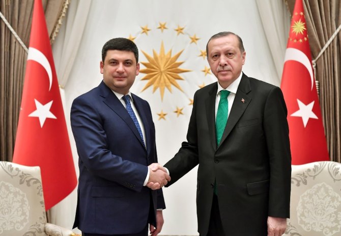 Erdoğan, Ukrayna Başbakanı Groysman’ı Kabul Etti
