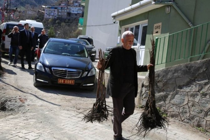 Artvin’de Vatandaşlara 12 Bin Adet Ağaç Fidanı Dağıtıldı