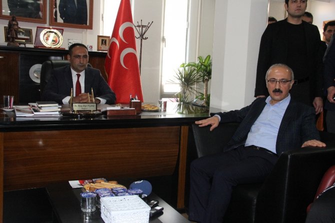 Bakan Elvan Mhp Mersin İl Başkanlığını Ziyaret Etti