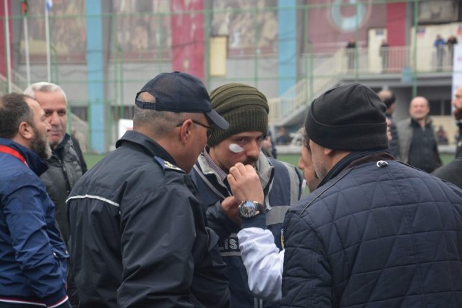 Amatör Maçta Bir Yanda Olay Bir Yanda Kolbastı