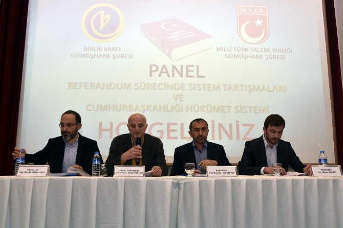 Gümüşhane’de ’Referandum Sürecinde Sistem Tartışmaları Ve Cumhurbaşkanlığı Hükümet Sistemi’ Paneli