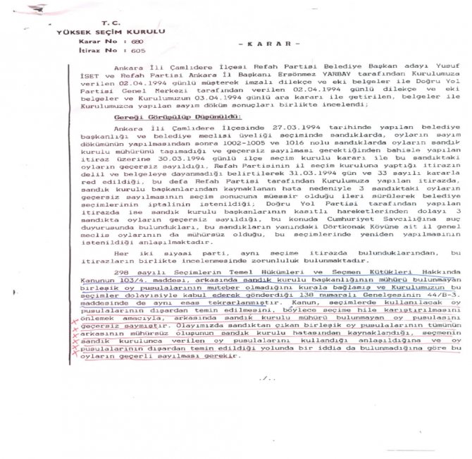 Ysk Mühürsüz Oy Pusulası Tartışmalarına Son Noktayı Koydu