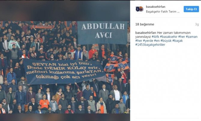 Başakşehir Taraftarından Rıdvan Dilmen’e Mesaj