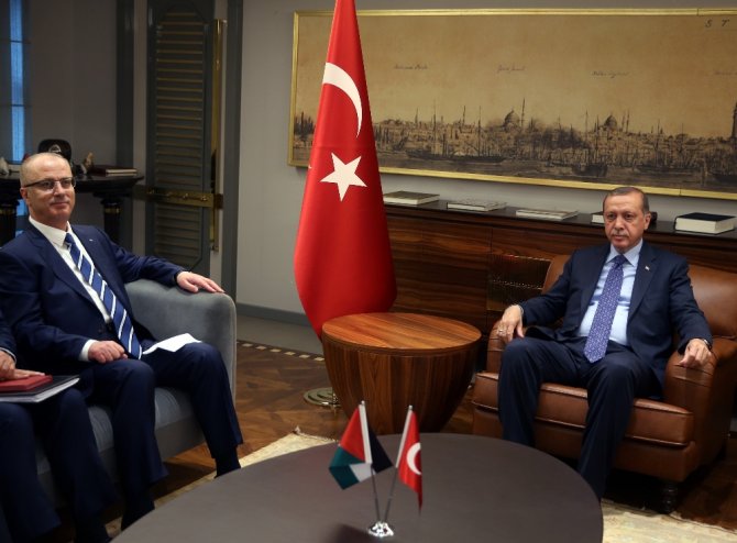 Filistin Başbakanı Hamdallah’ı Kabul Etti