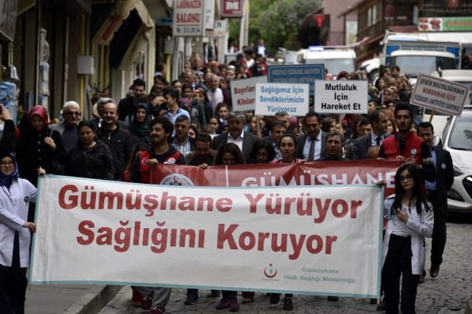 Gümüşhane’de Sağlık İçin Hareket Et Yürüyüşü