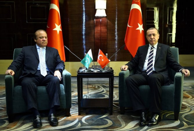 Erdoğan, Pakistan Başbakanı Şerif’i Kabul Etti