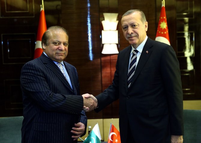 Erdoğan, Pakistan Başbakanı Şerif’i Kabul Etti