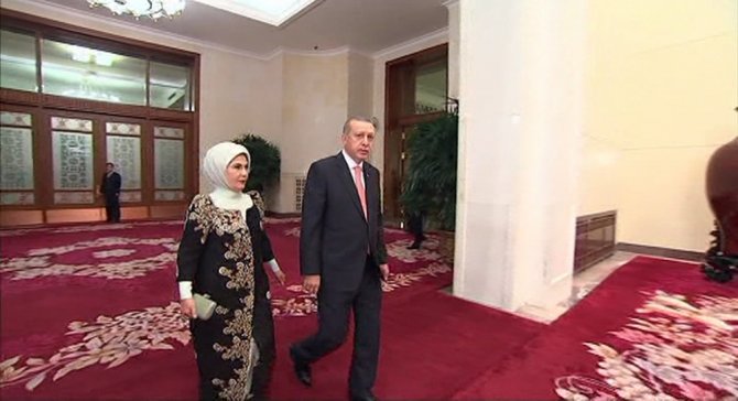 Cumhurbaşkanı Erdoğan Çin’de Akşam Yemeğine Katıldı