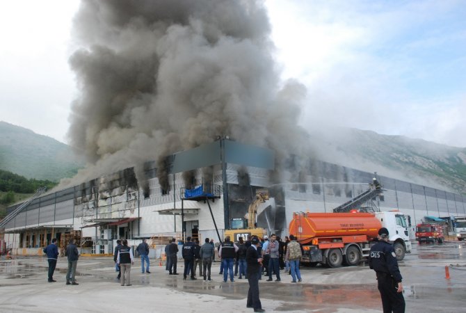 Tokat Osb’de Korkutan Yangın