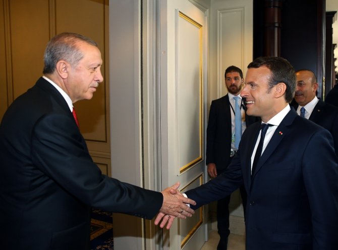 Erdoğan, Fransa Cumhurbaşkanı İle Görüştü