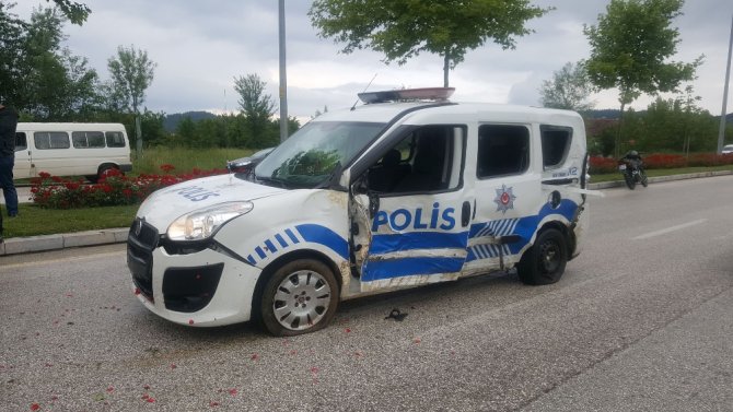 Düzce’de Kaza: 1 Polis Yaralı