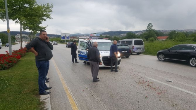 Düzce’de Kaza: 1 Polis Yaralı