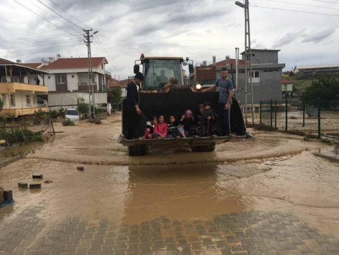 Polatlı’yı Sel Vurdu