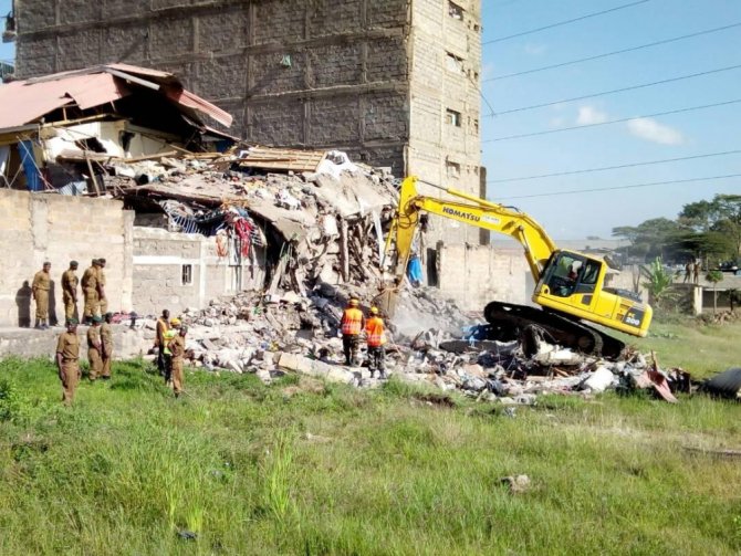 Nairobi’de 7 Katlı Bina Çöktü