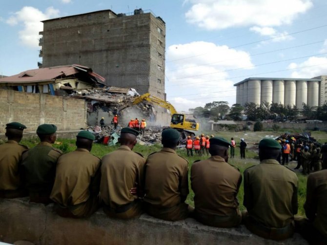 Nairobi’de 7 Katlı Bina Çöktü