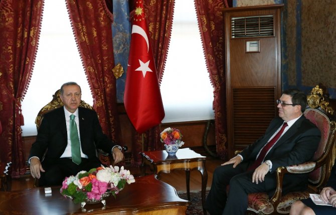 Erdoğan, Küba Dışişleri Bakanı İle Görüştü