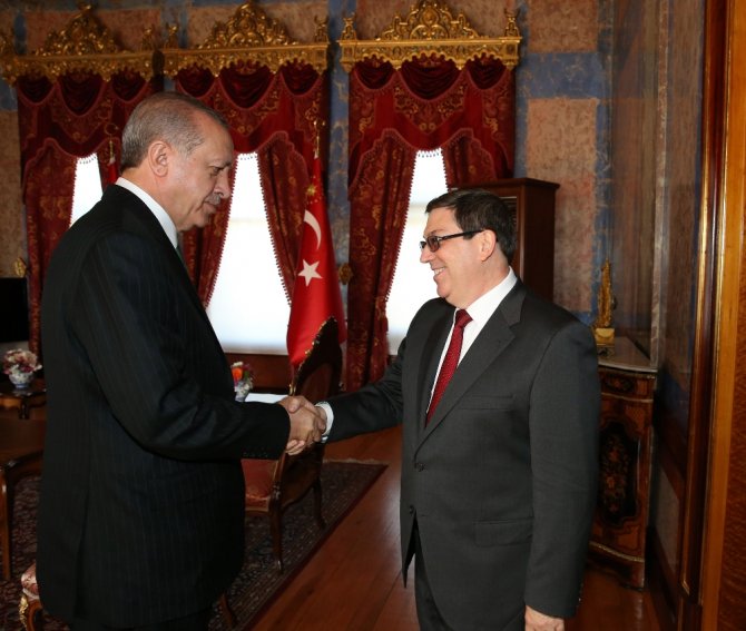Erdoğan, Küba Dışişleri Bakanı İle Görüştü