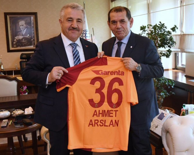Bakan Arslan, Dursun Özbek’i Kabul Etti