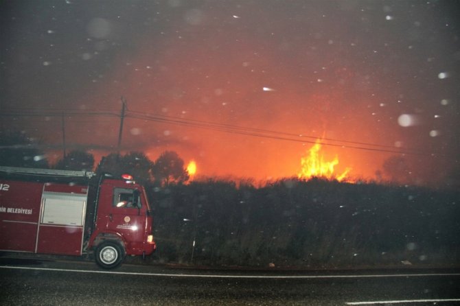Datça’da Korkutan Yangın