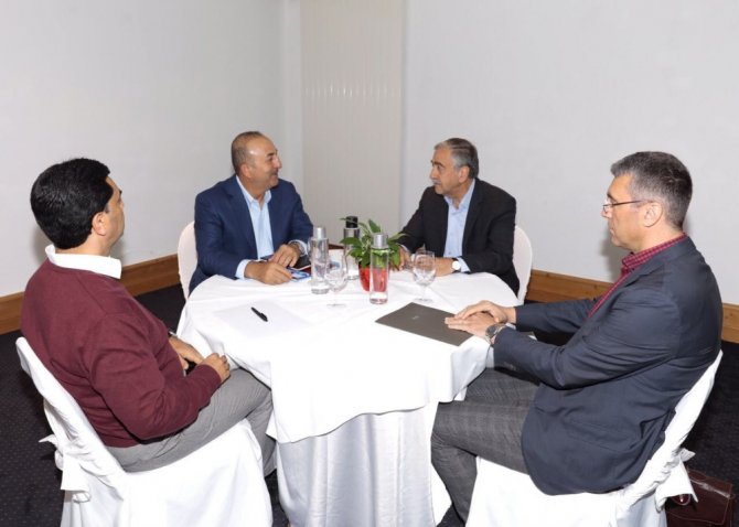 Bakan Çavuşoğlu İle Kktc Cumhurbaşkanı Akıncı Görüştü
