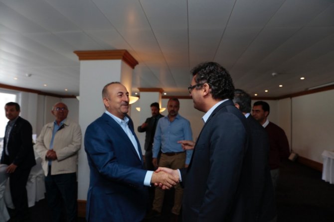 Bakan Çavuşoğlu İle Kktc Cumhurbaşkanı Akıncı Görüştü