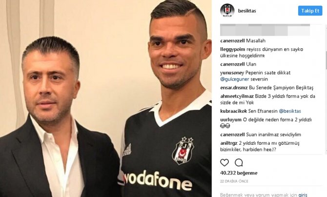 Pepe’nin Giydiği Forma Sosyal Medyada Olay Oldu