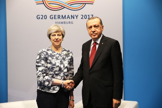 Erdoğan Theresa May İle Görüştü