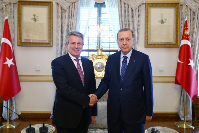 Cumhurbaşkanı Erdoğan Shell Dünya Başkanı Beurden’ı Kabul Etti