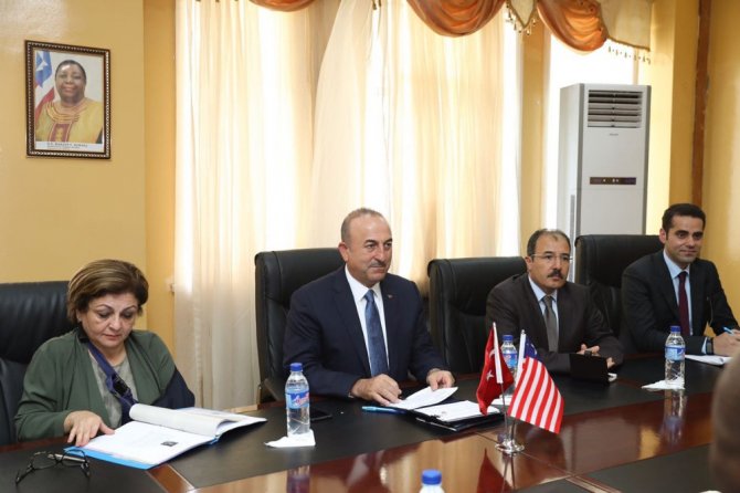 Dışişleri Bakanı Çavuşoğlu Liberya’da
