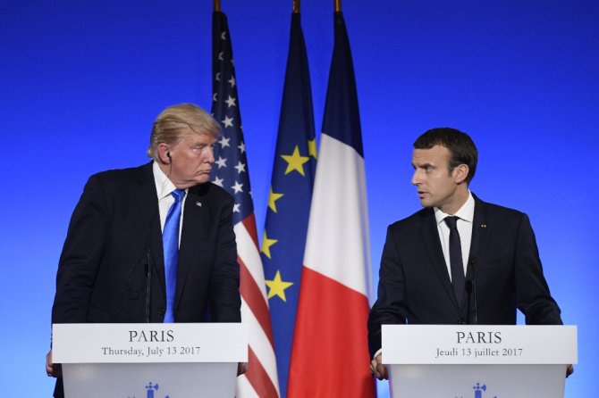 Macron Ve Trump’tan Ortak Basın Toplantısı