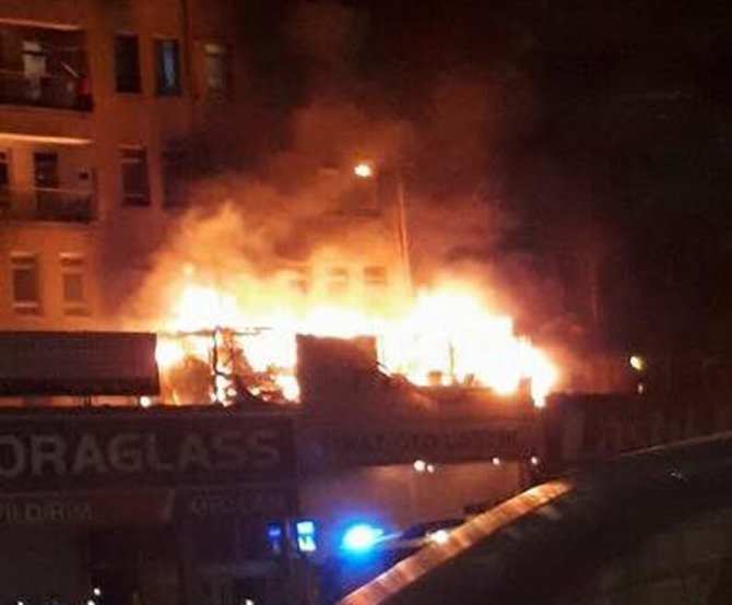 Ankara’da Korkutan Yangın