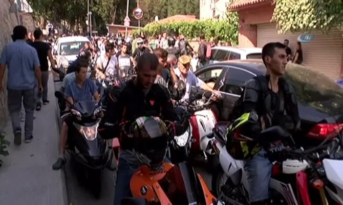 Cenazesi Motosiklet Konvoyu Eşliğinde Camiye Götürüldü