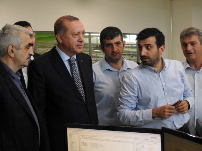 Erdoğan’dan Milli İha Tesislerini Ziyaret Etti