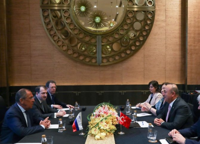 Dışişleri Bakanı Çavuşoğlu Rus Mevkidaşı İle Görüştü