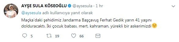 Şehitle İlgili Acı Tesadüfü Ak Parti Milletvekili Köseoğlu Duyurdu