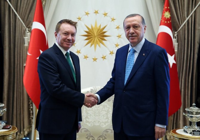 Erdoğan Avustralya Büyükelçisi Brown’u Kabul Etti