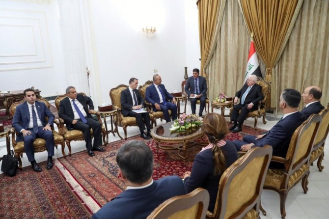 Çavuşoğlu, Irak Cumhurbaşkanı Masum İle Görüştü
