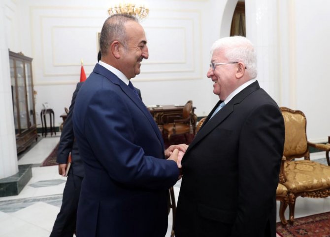 Çavuşoğlu, Irak Cumhurbaşkanı Masum İle Görüştü