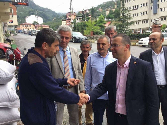 Ak Parti Trabzon Milletvekili Salih Cora İlçe Ziyaretlerine Devam Ediyor