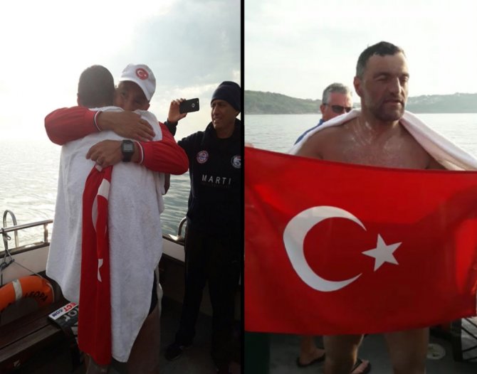 Milli Yüzücü Emre Seven, Manş Denizi’ni Geçti