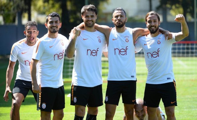 Galatasaray’da Neşeli Antrenman