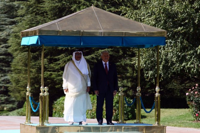 Başbakan Yıldırım Kuveytli Mevkidaşını Törenle Karşıladı
