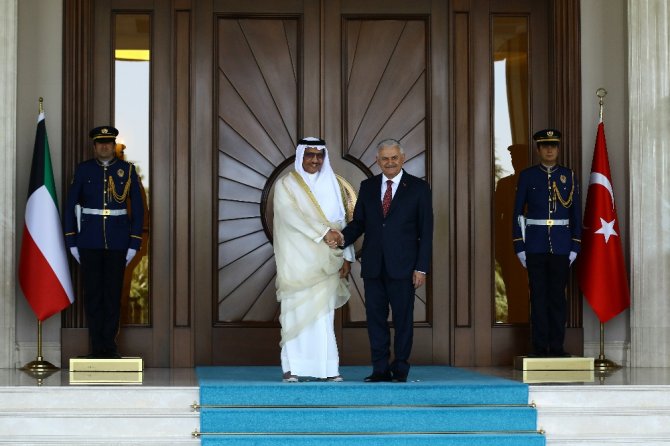 Başbakan Yıldırım Kuveytli Mevkidaşını Törenle Karşıladı