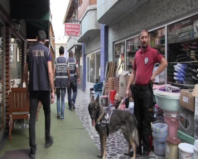 Artvin’de Narkotik Köpekler Eşliğinde Sokak Uygulaması