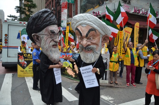 İran Cumhurbaşkanı Ruhani Abd’de Protesto Edildi