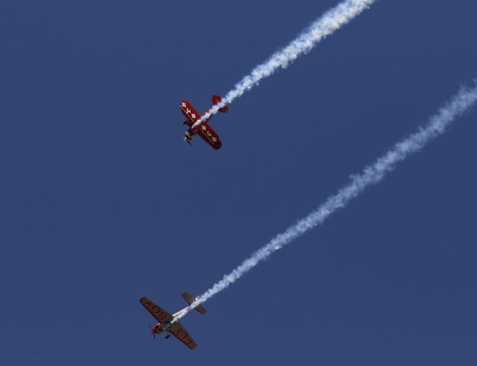 Antalya’da Gösteri Uçakları Nefes Kesti